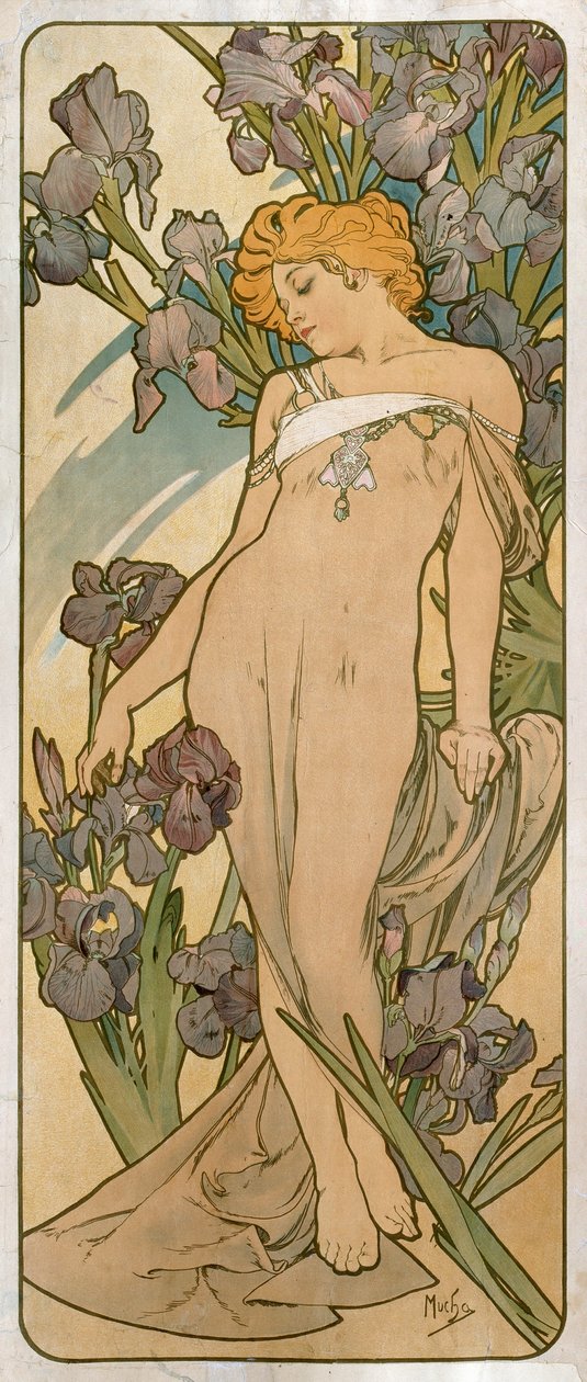 Íris, 1898. de Alphonse Mucha
