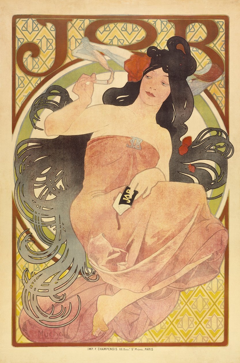 Job, c.1897-98 de Alphonse Mucha