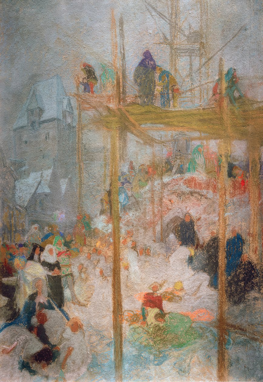 Johann Militsch de Kremsier / Study for Triptych de A. Mucha de Alphonse Mucha