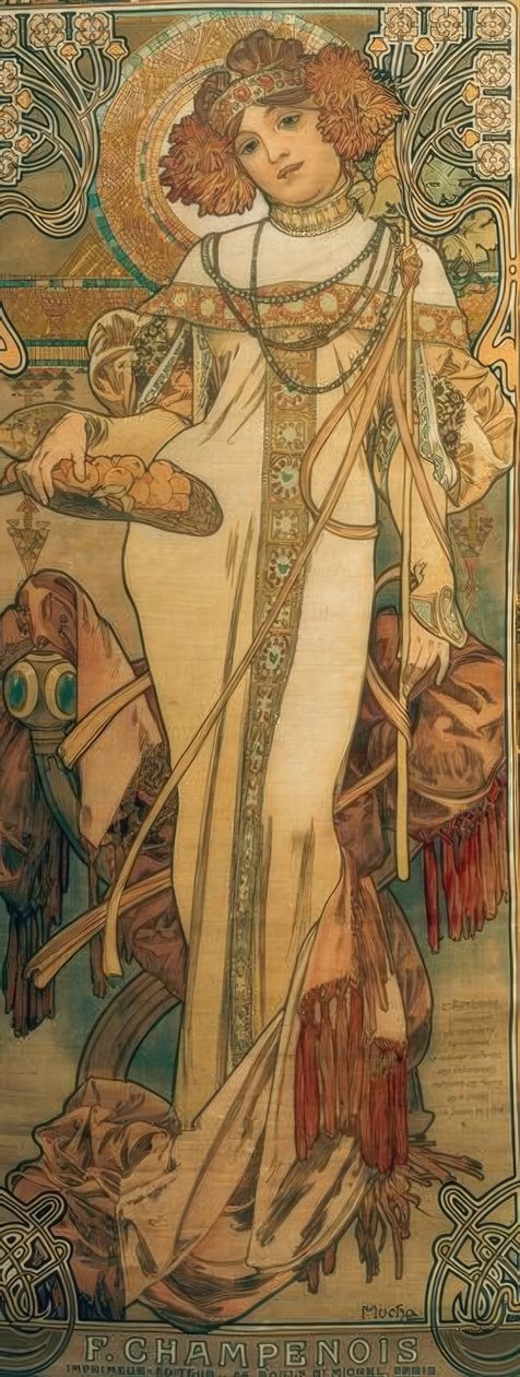 outono de Alphonse Mucha