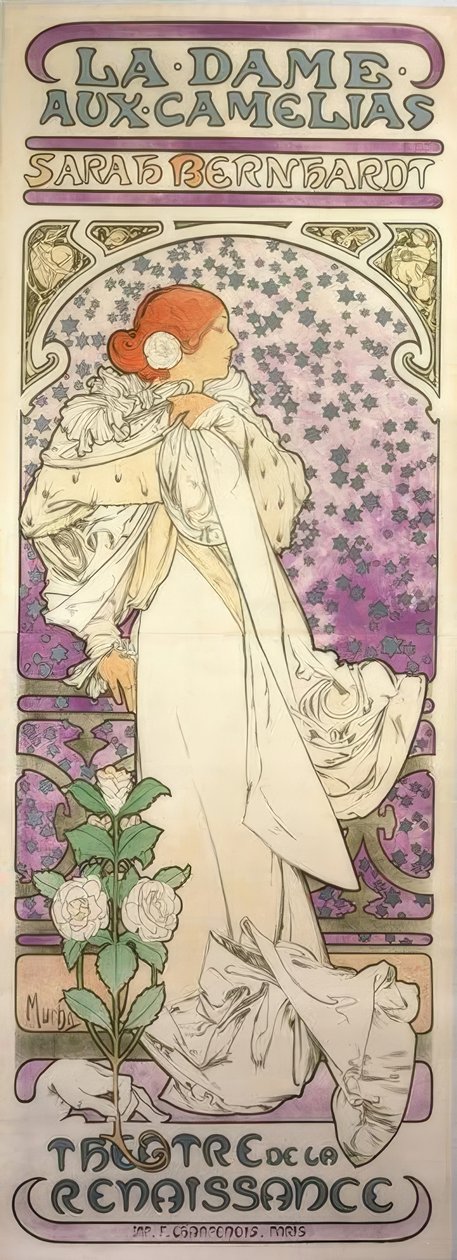La Dame aux Camelias - Teatro Renascentista de Alphonse Mucha