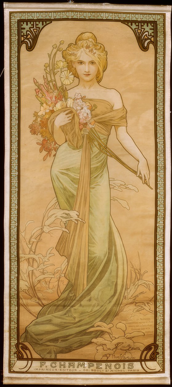 Primavera de Alphonse Mucha