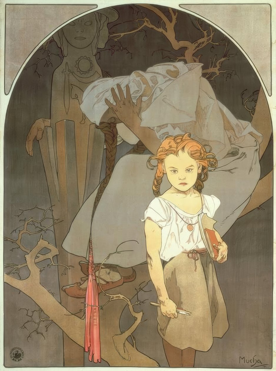 Loteria do sudoeste da Morávia de Alphonse Mucha