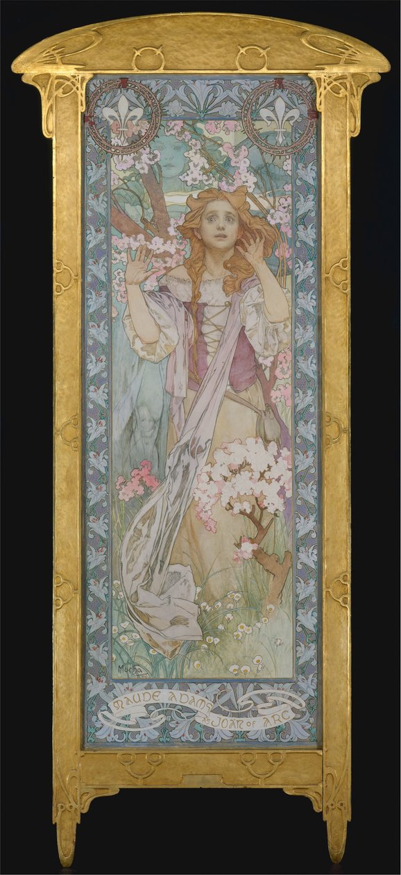 Maude Adams como Joana d&39;Arc, 1909 de Alphonse Mucha