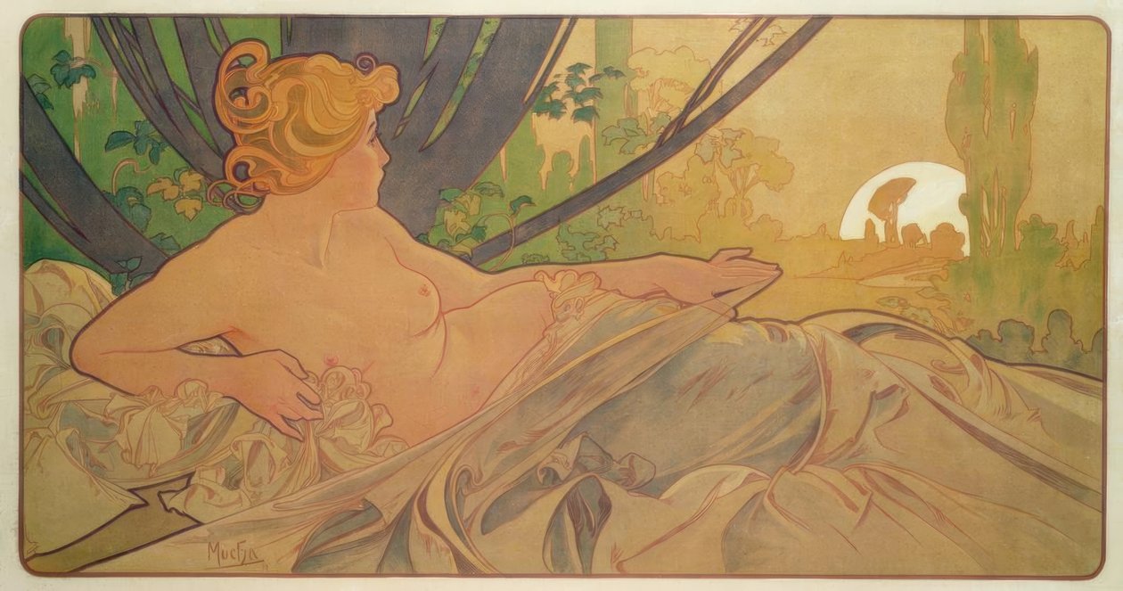 amanhecer de Alphonse Mucha