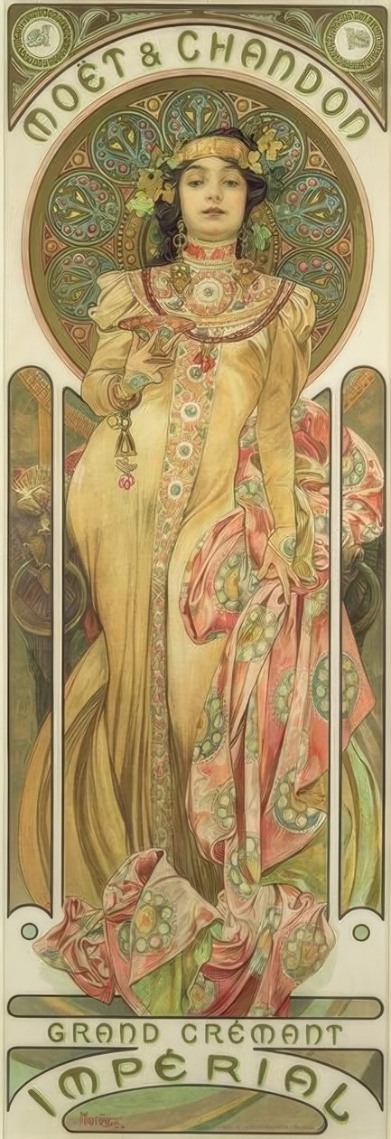 Moët & Chandon / Grand Crémant Impérial de Alphonse Mucha