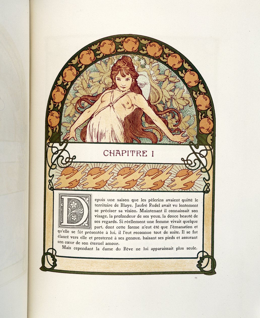 Página de Ilsee, Princesa de Trípoli, 1897 de Alphonse Mucha