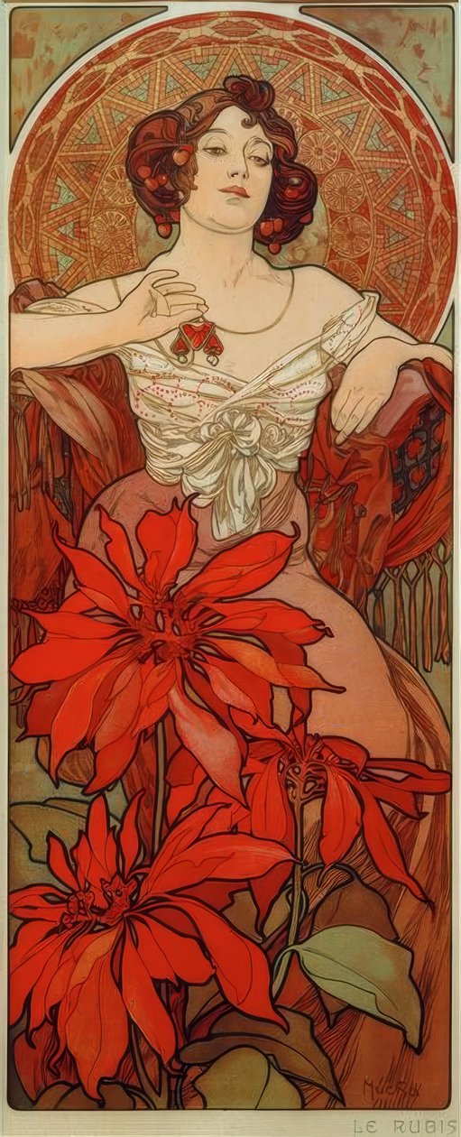 Ruby de Alphonse Mucha