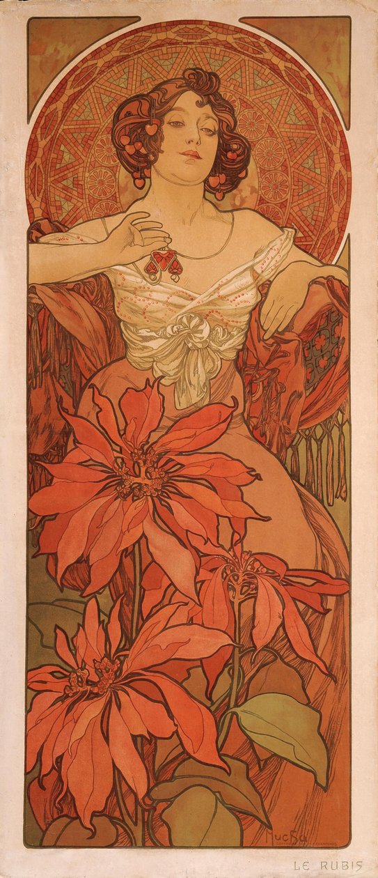 Ruby Da série As jóias de Alphonse Mucha