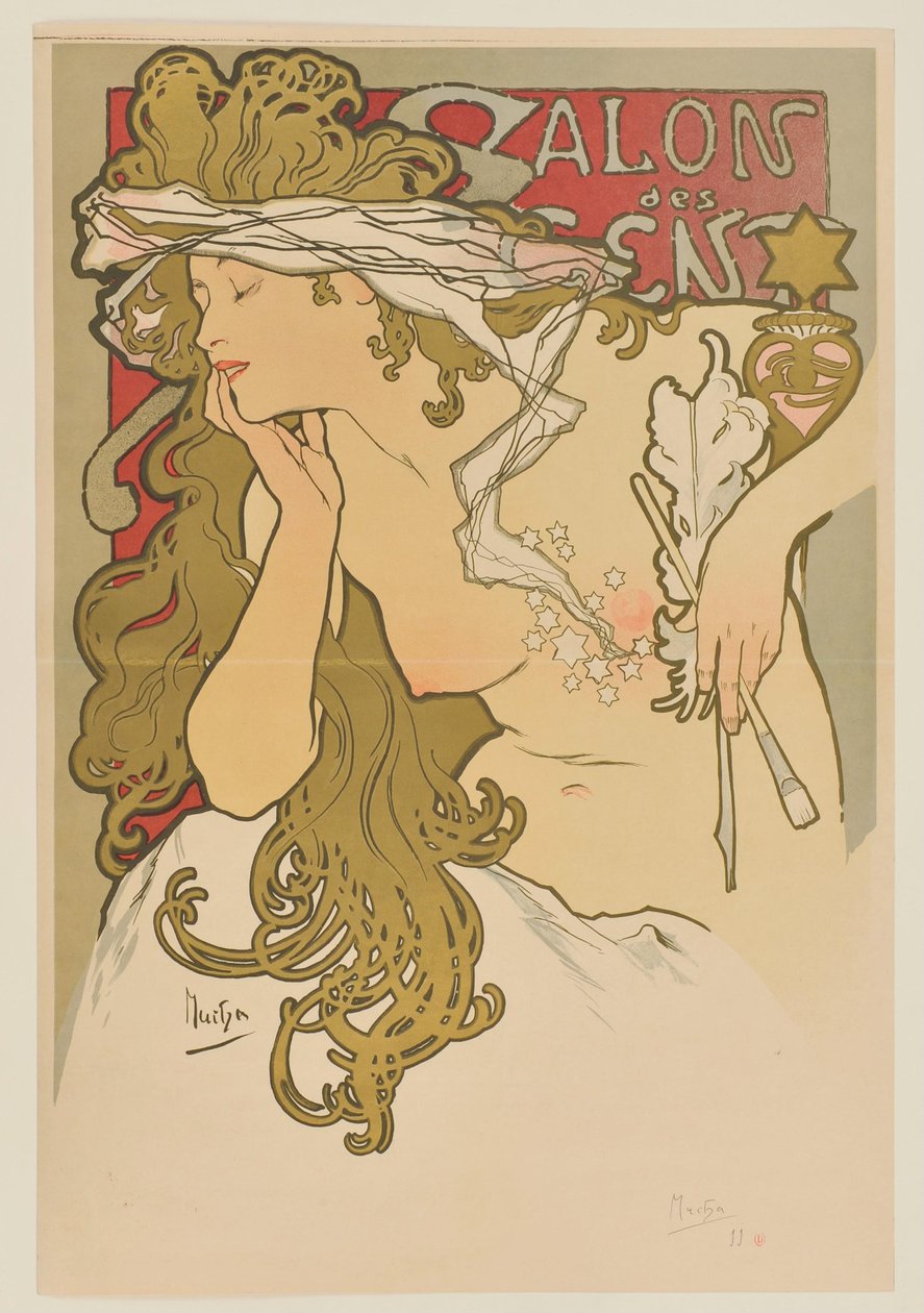 [Salão dos Cem. Março-abril de 1896 (prova antes da publicação)] de Alphonse Mucha