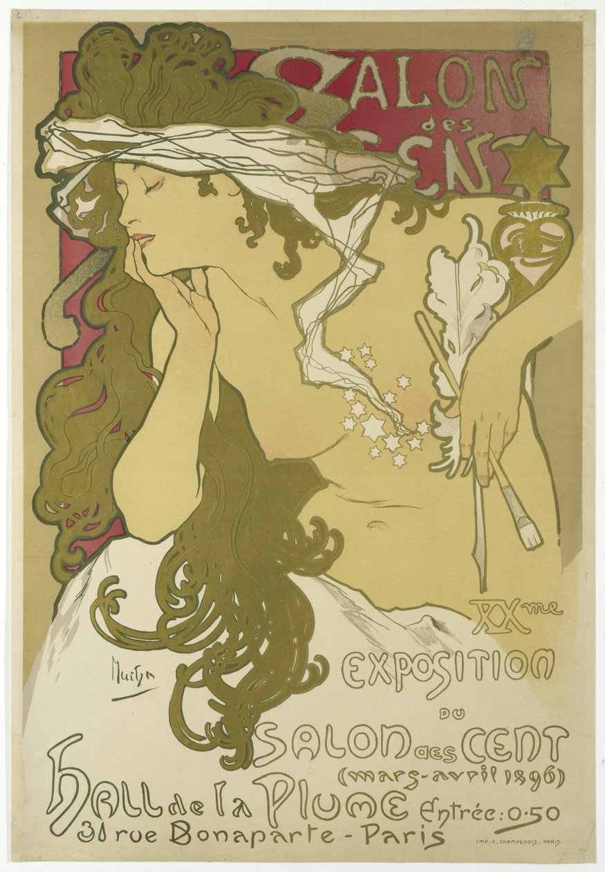 Salon des Cent, XX Exposição do Salon des Cent, março-abril de 1896 de Alphonse Mucha
