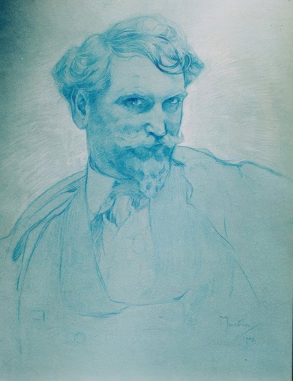auto-retrato de Alphonse Mucha