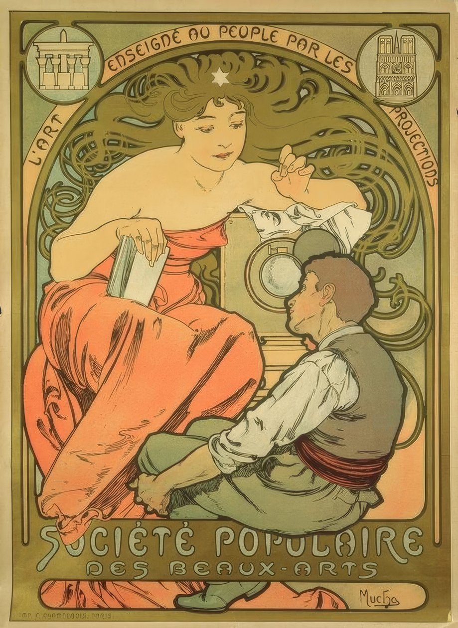Sociedade Popular de Belas Artes de Alphonse Mucha