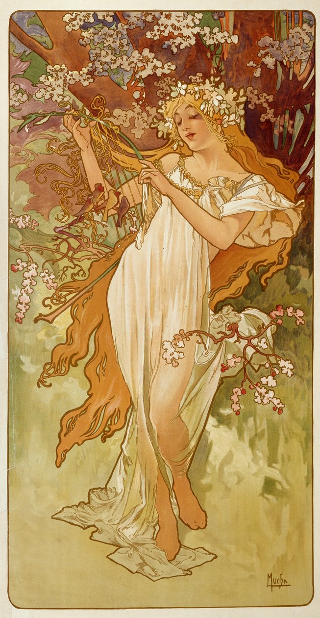 Primavera de 1896. de Alphonse Mucha