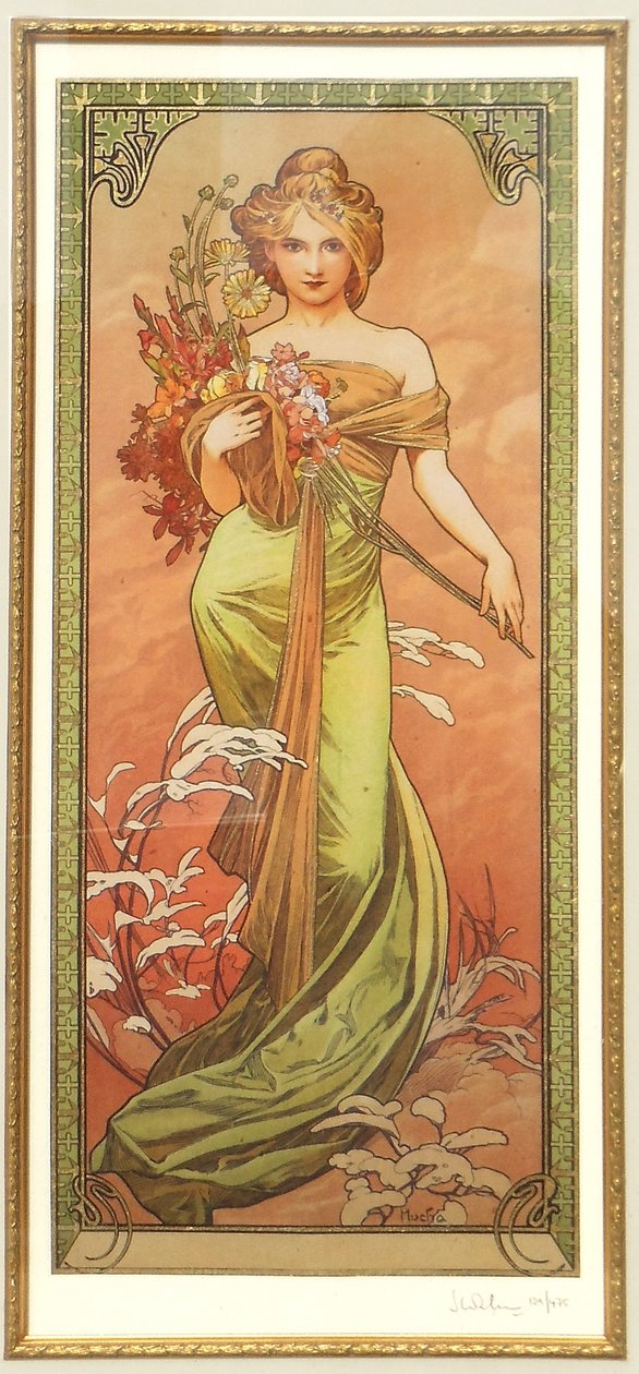 Primavera da Série Les Saisons de Alphonse Mucha