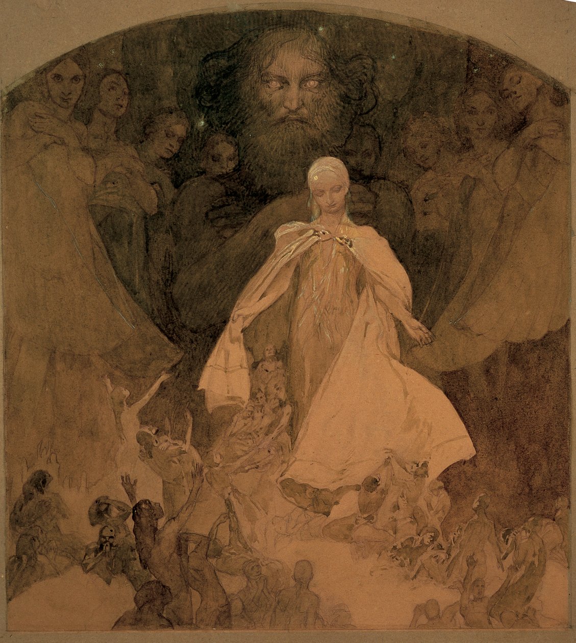 Estudo para a Era da Sabedoria. de Alphonse Mucha