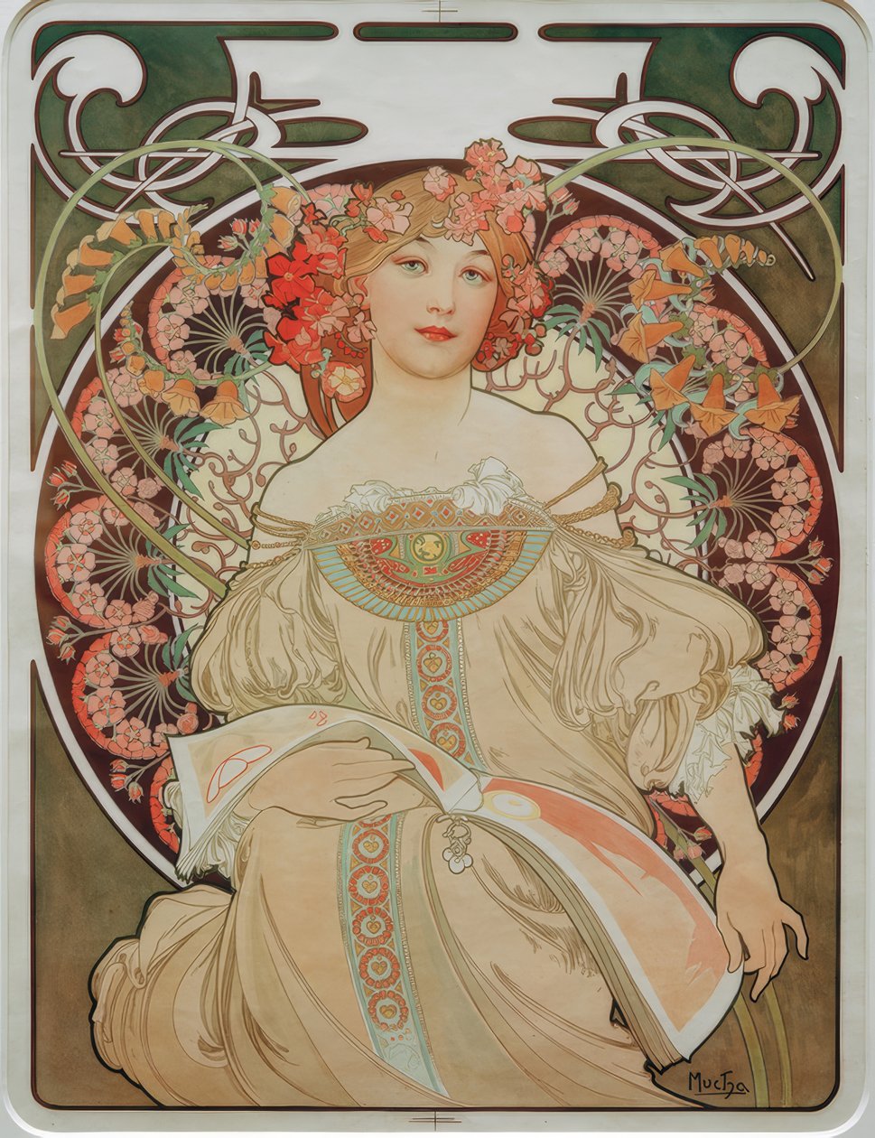 Sonhando de Alphonse Mucha