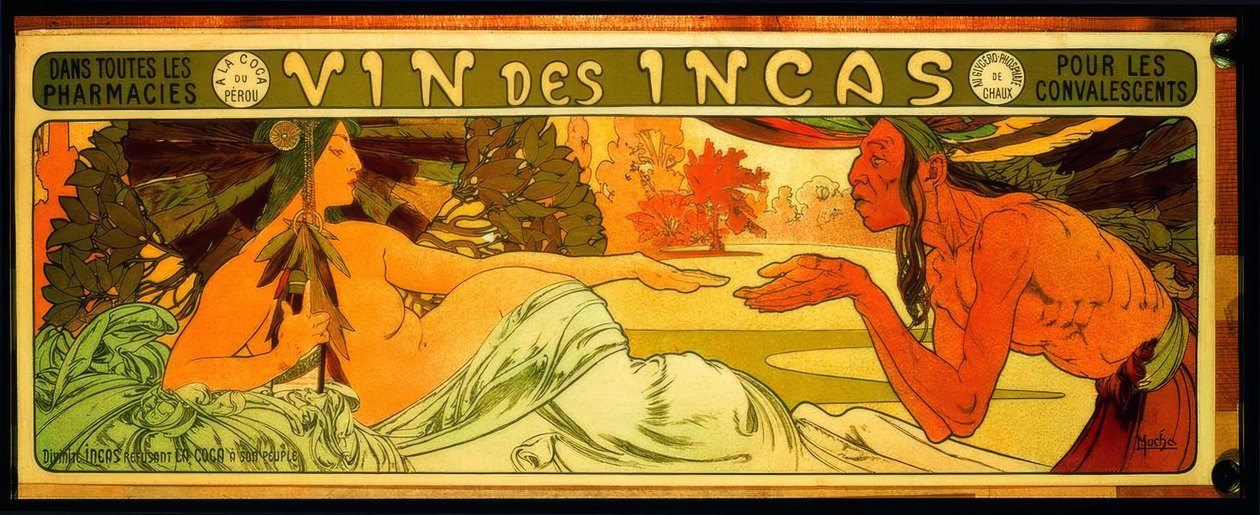 Vinho inca (..) para convalescentes de Alphonse Mucha