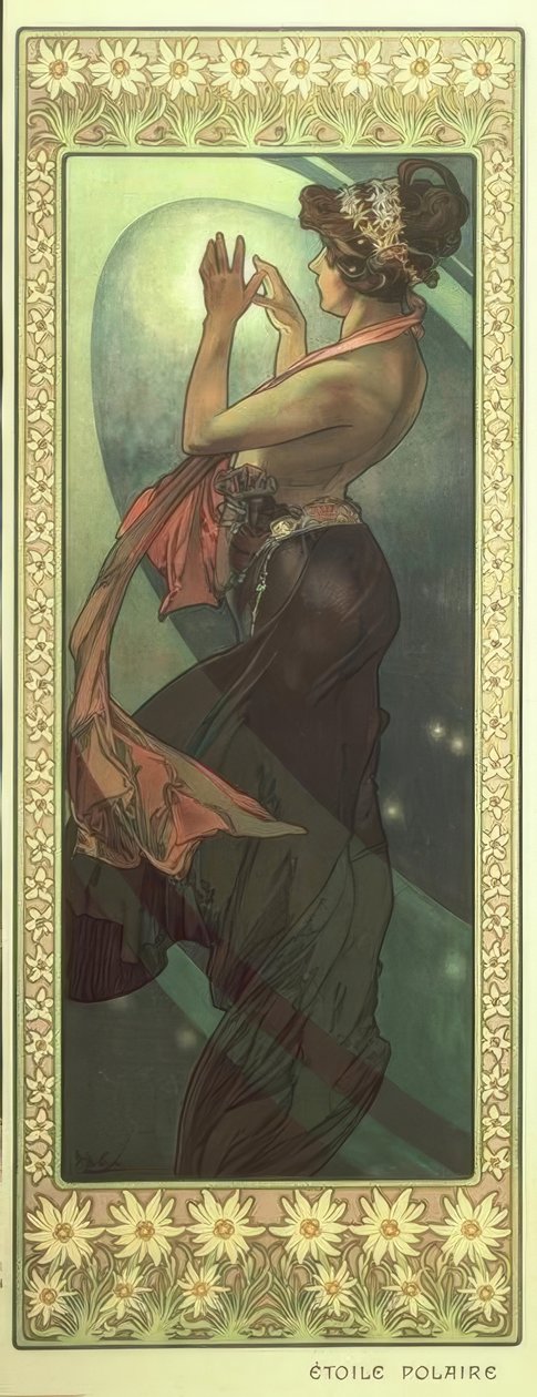 estrela do Norte de Alphonse Mucha