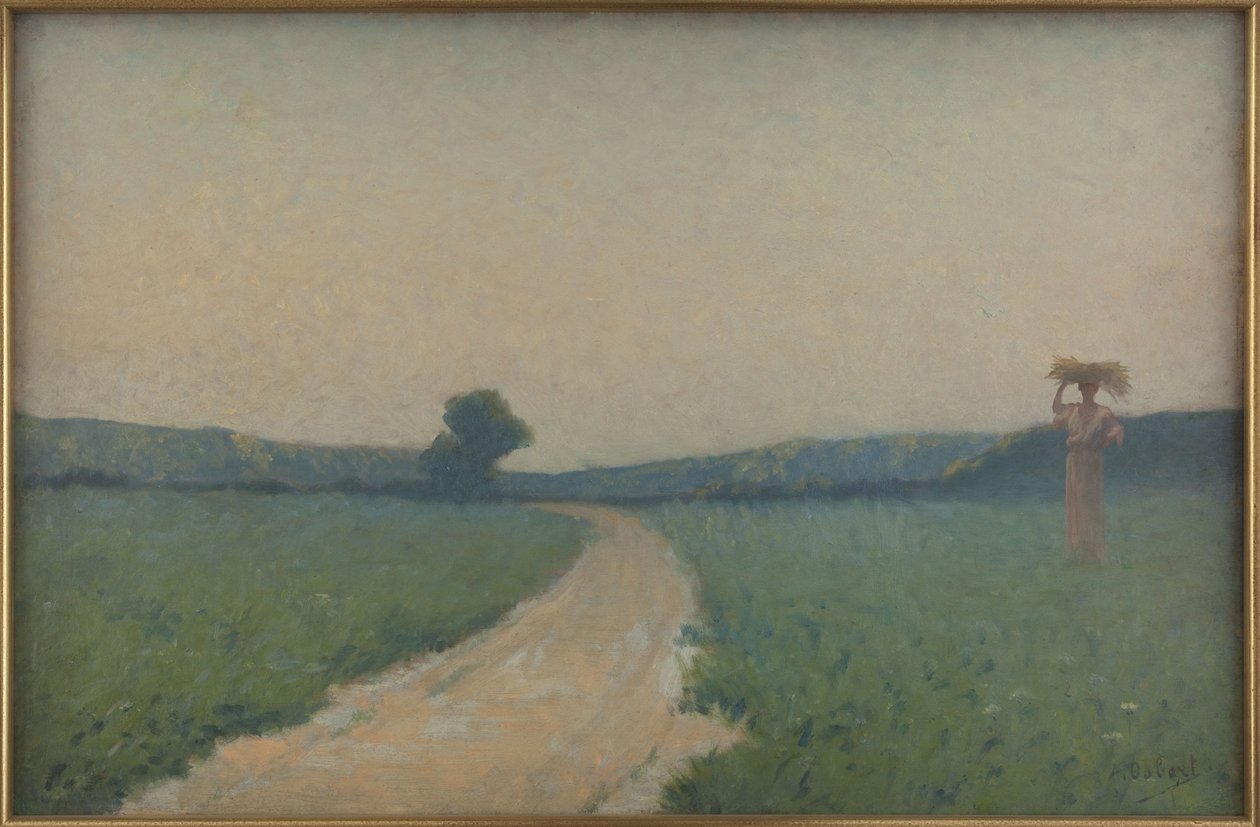 A estrada do campo pela manhã de Alphonse Osbert