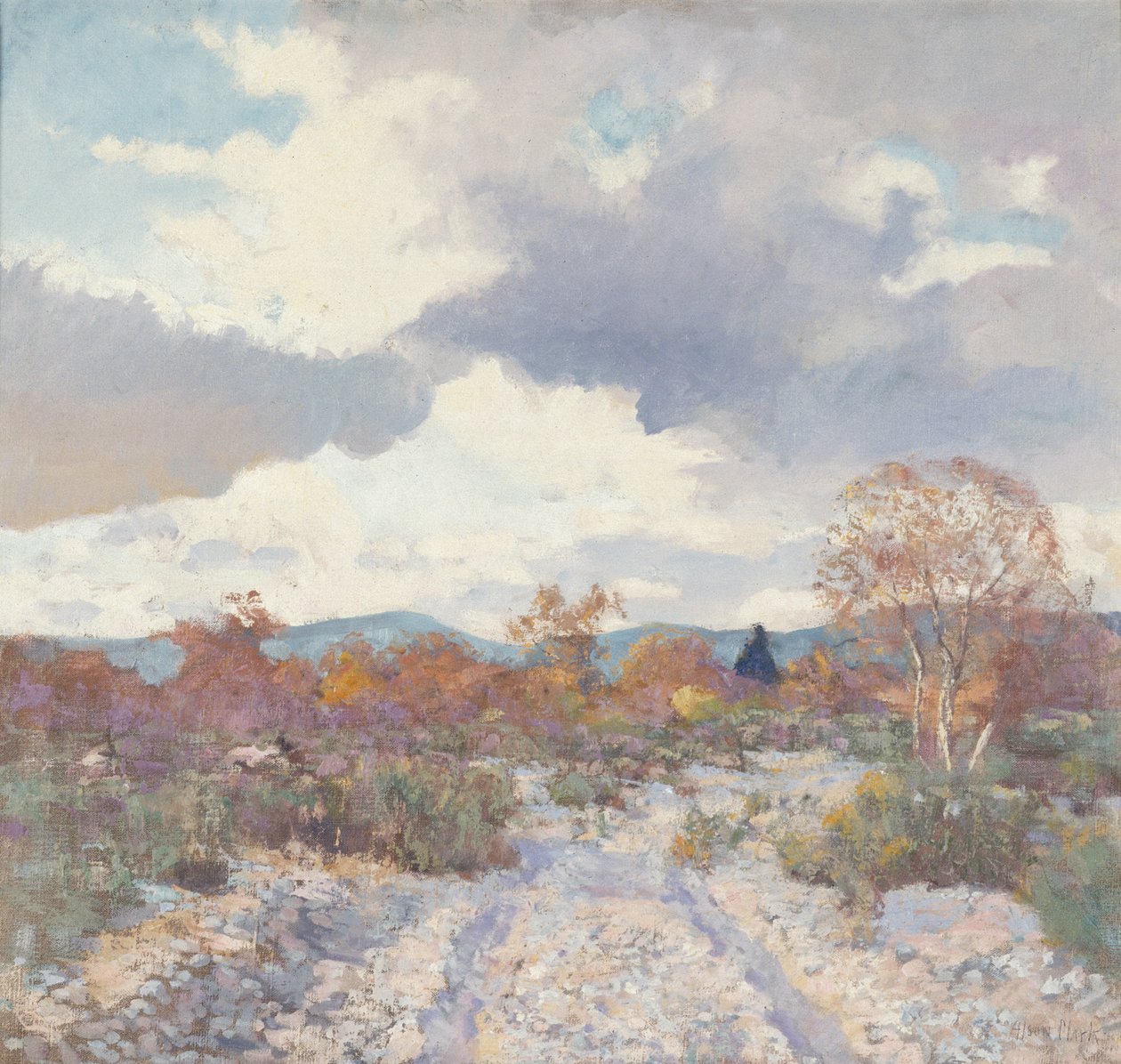 Palm Springs, c.1925 (óleo sobre tela) de Alson Skinner Clark