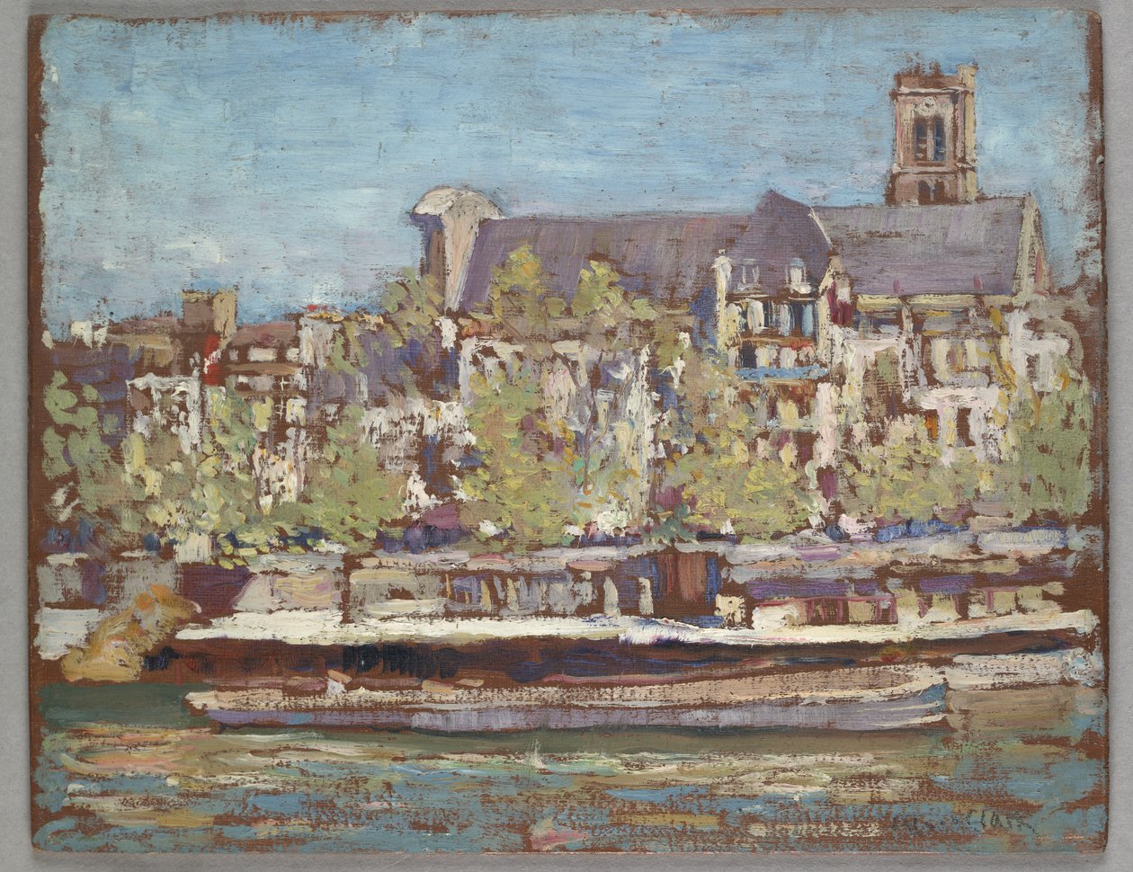 Saint Gervais, Paris (óleo a bordo) de Alson Skinner Clark