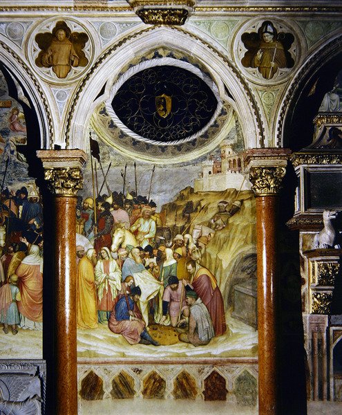 Soldados a jogar dados (fresco) de Altichiero da Zevio