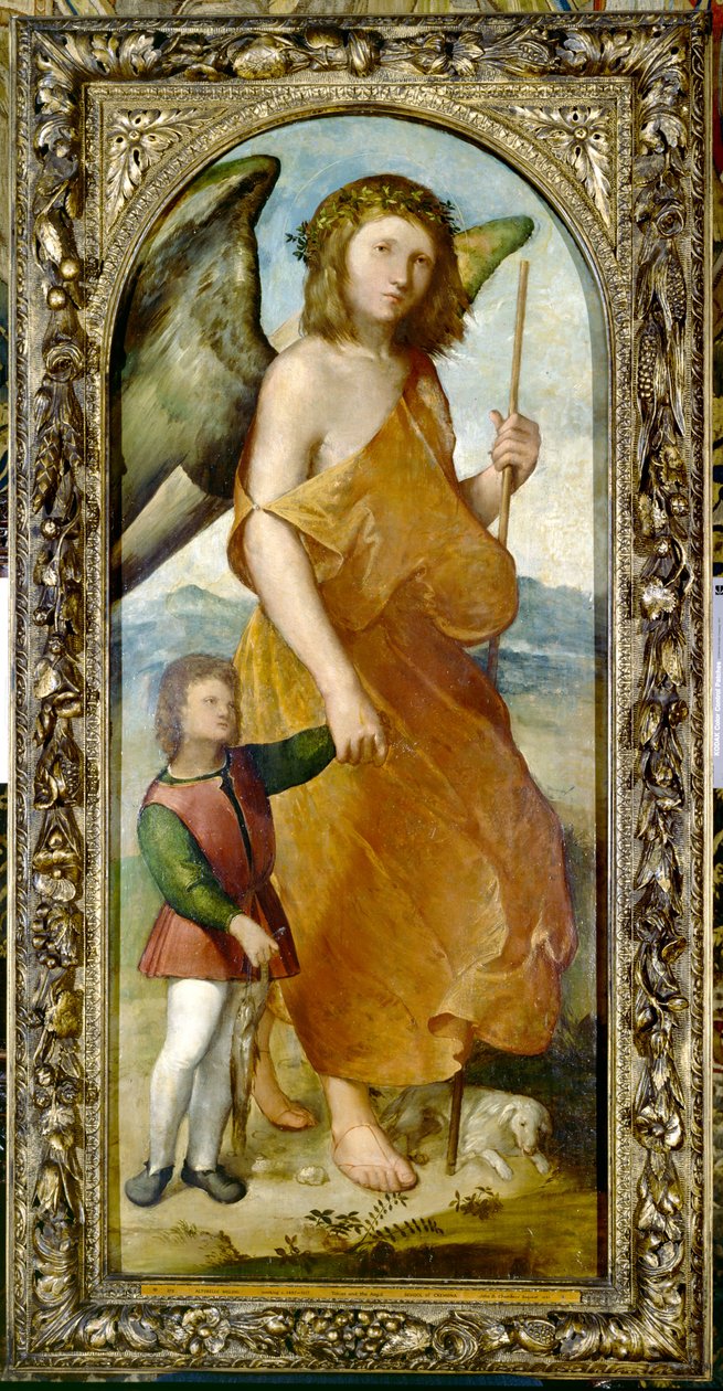 Tobias e o Anjo, do século XV de Altobello Meloni