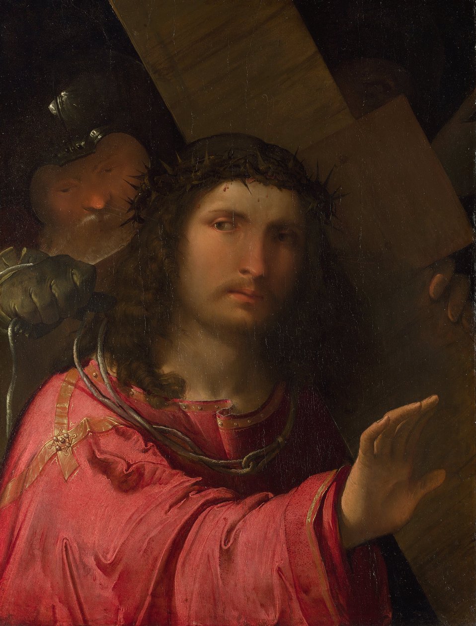 Cristo carregando a cruz de Altobello Melone