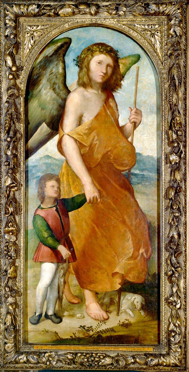 Tobias e o Anjo, início da década de 1520 de Altobello Melone