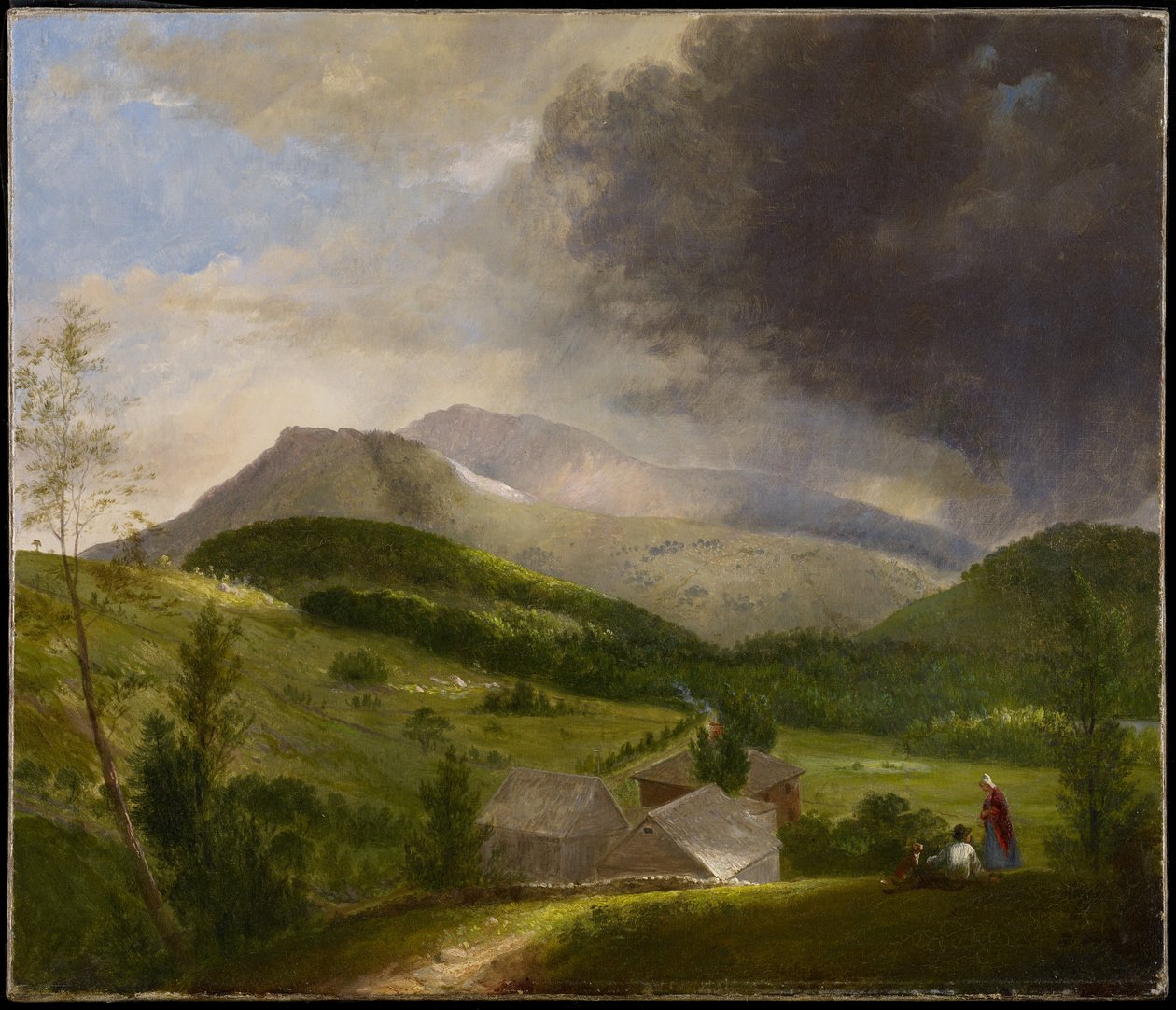 Aproximando-se da tempestade, montanhas brancas, de 1820 de Alvan Fisher