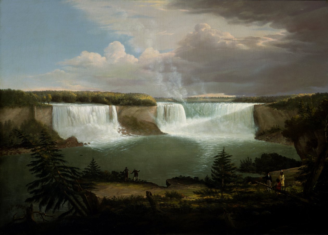 Vista geral das cataratas do Niágara de Alvan Fisher