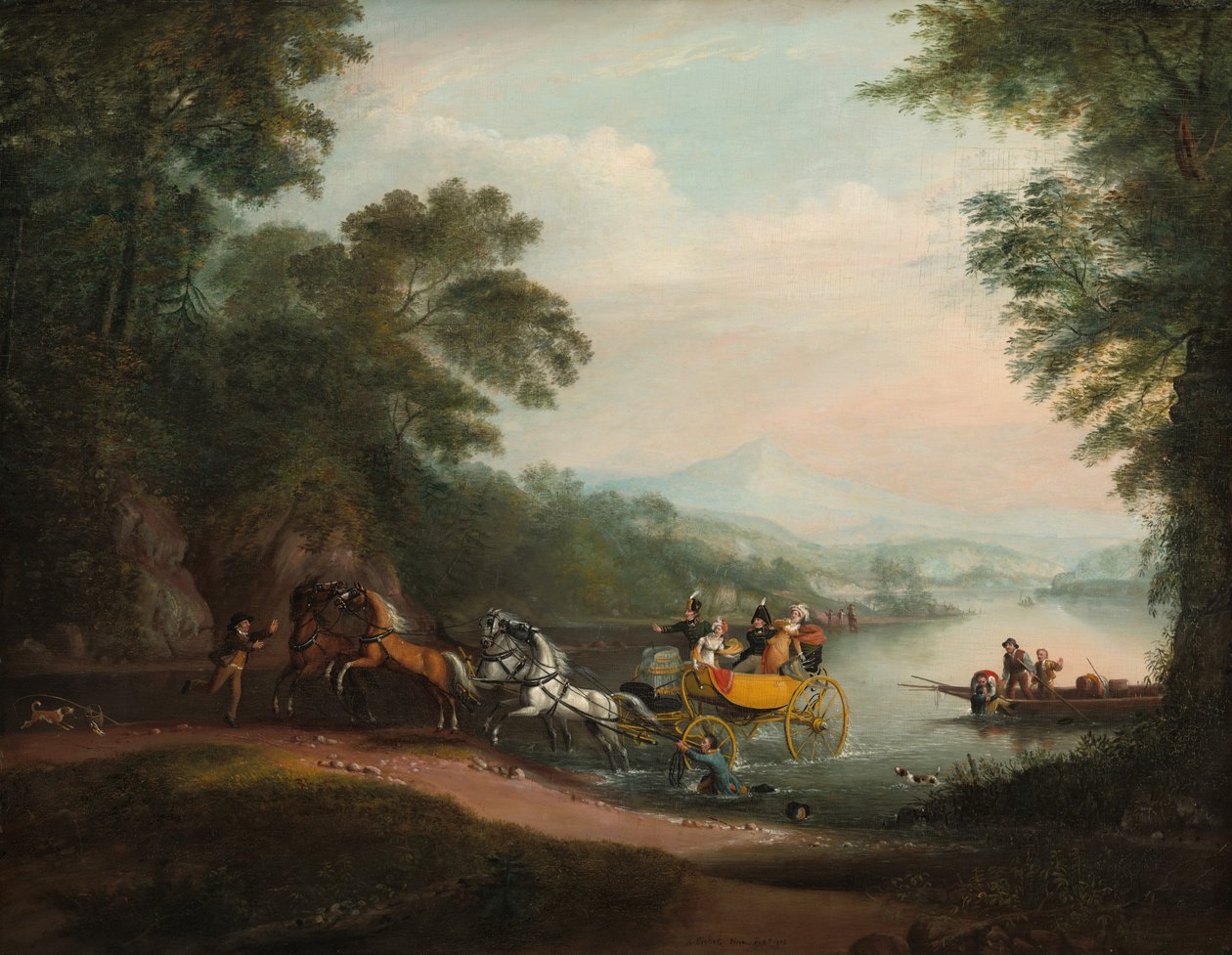 Acidente no Ford, 1818. de Alvan Fisher