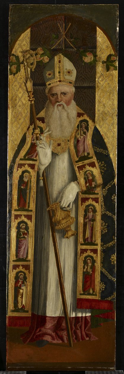 Um Santo Bispo do final do século XV de Alvise Vivarini