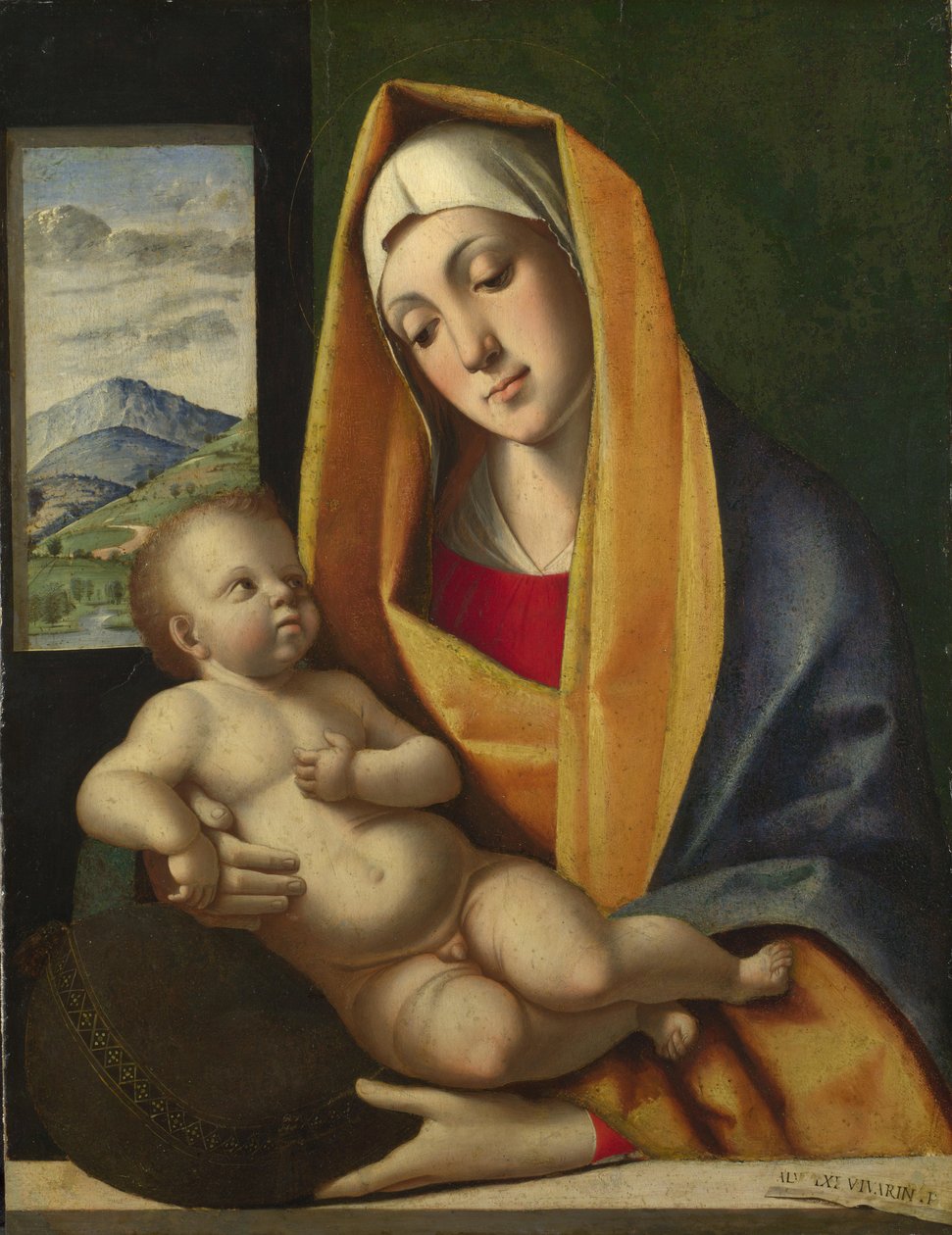 A Virgem e o Menino, ca 1483 de Alvise Vivarini