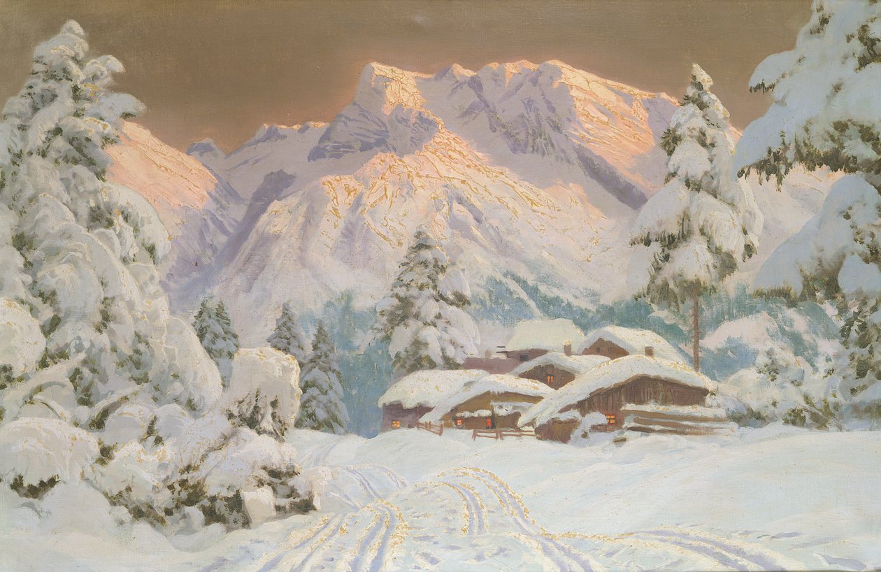 Hocheisgruppe, Áustria (óleo) de Alwin Arnegger