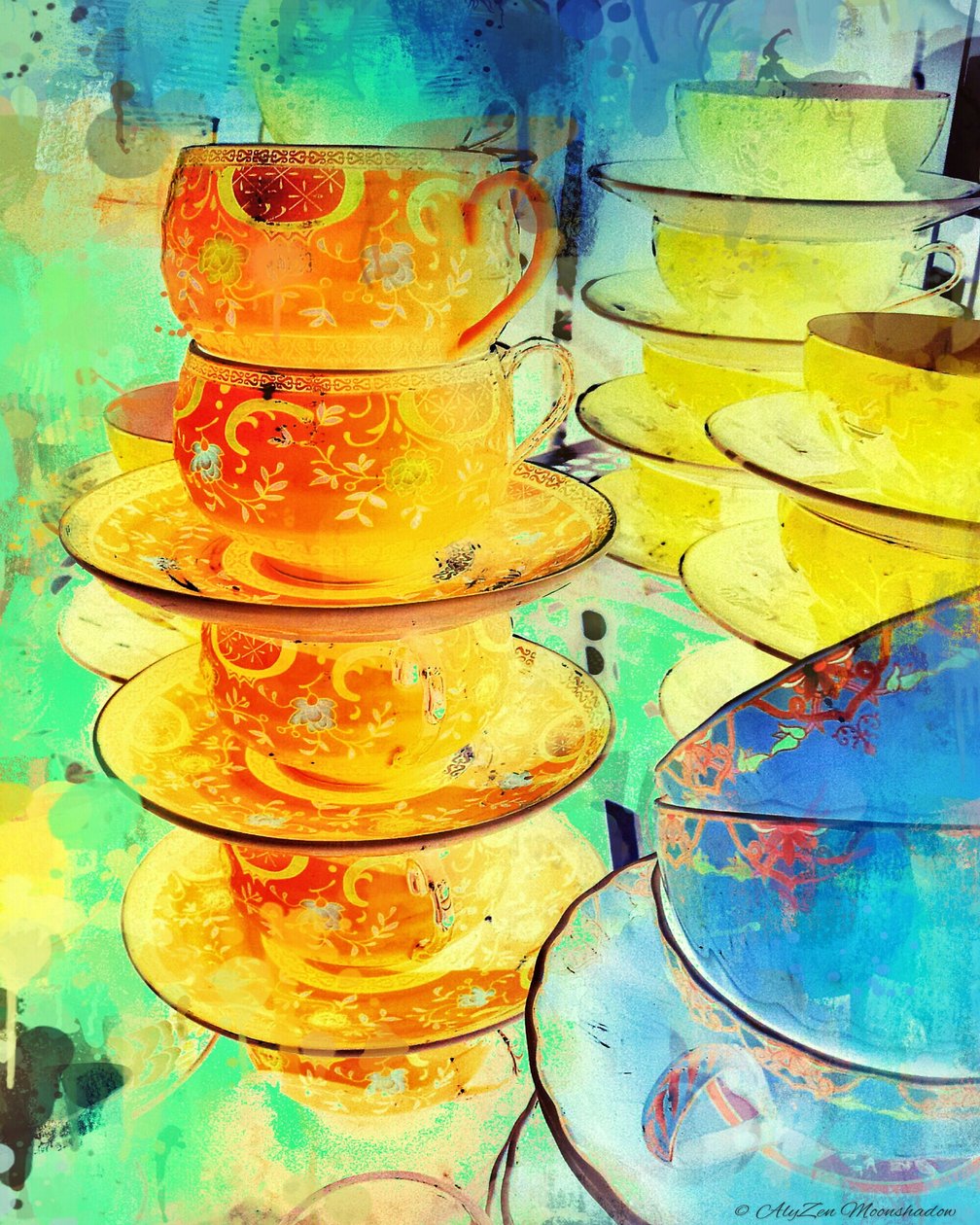 Laranja e Ouro Stack, 2014, (digital media media phoneography) de AlyZen Moonshadow