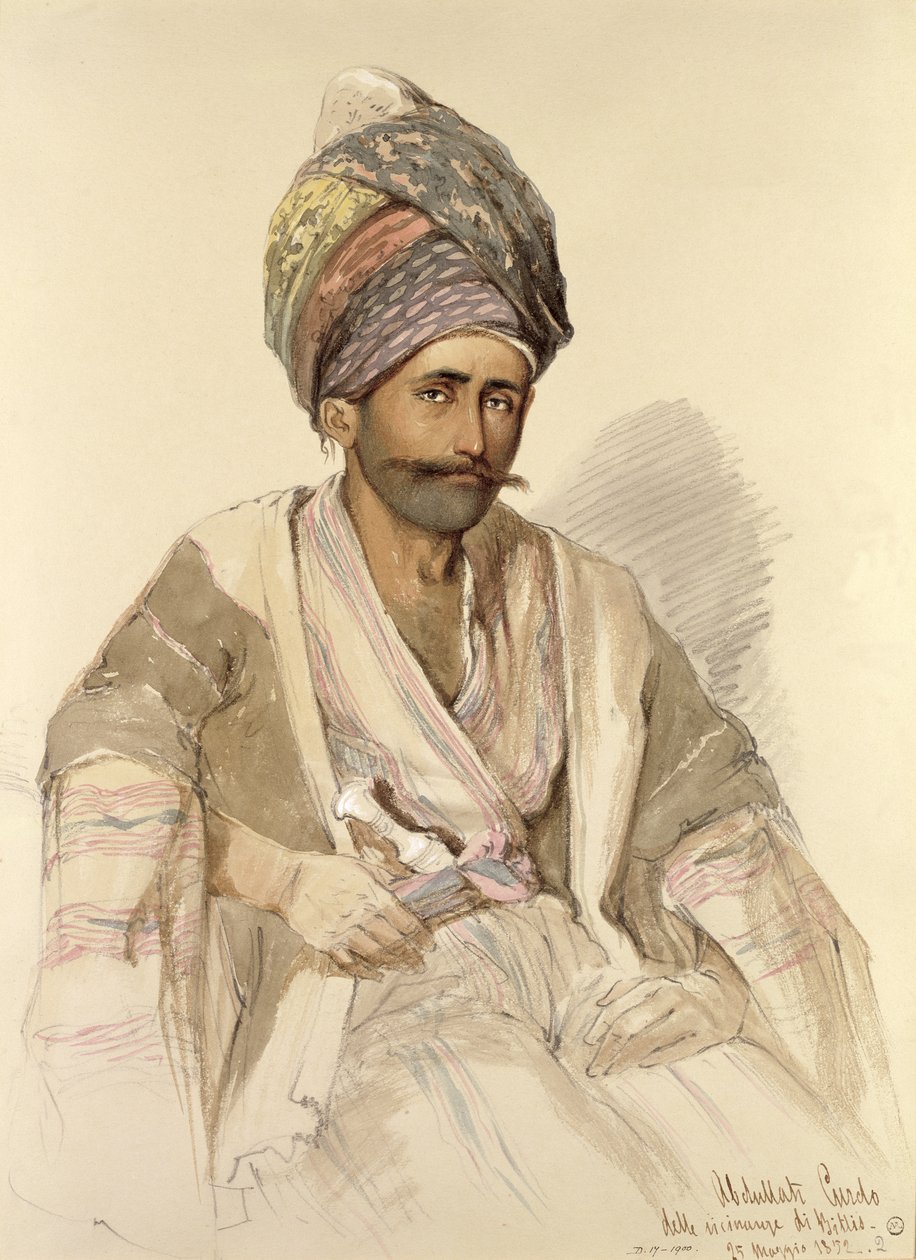 Abdullah - curdo de Bitlis, 1852 de Amadeo Preziosi