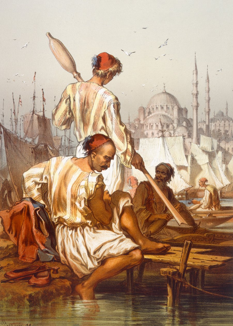 Barqueiros, 1865 de Amadeo Preziosi
