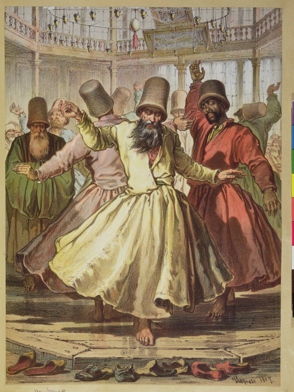 Dervixes Dançantes, 1857 de Amadeo Preziosi