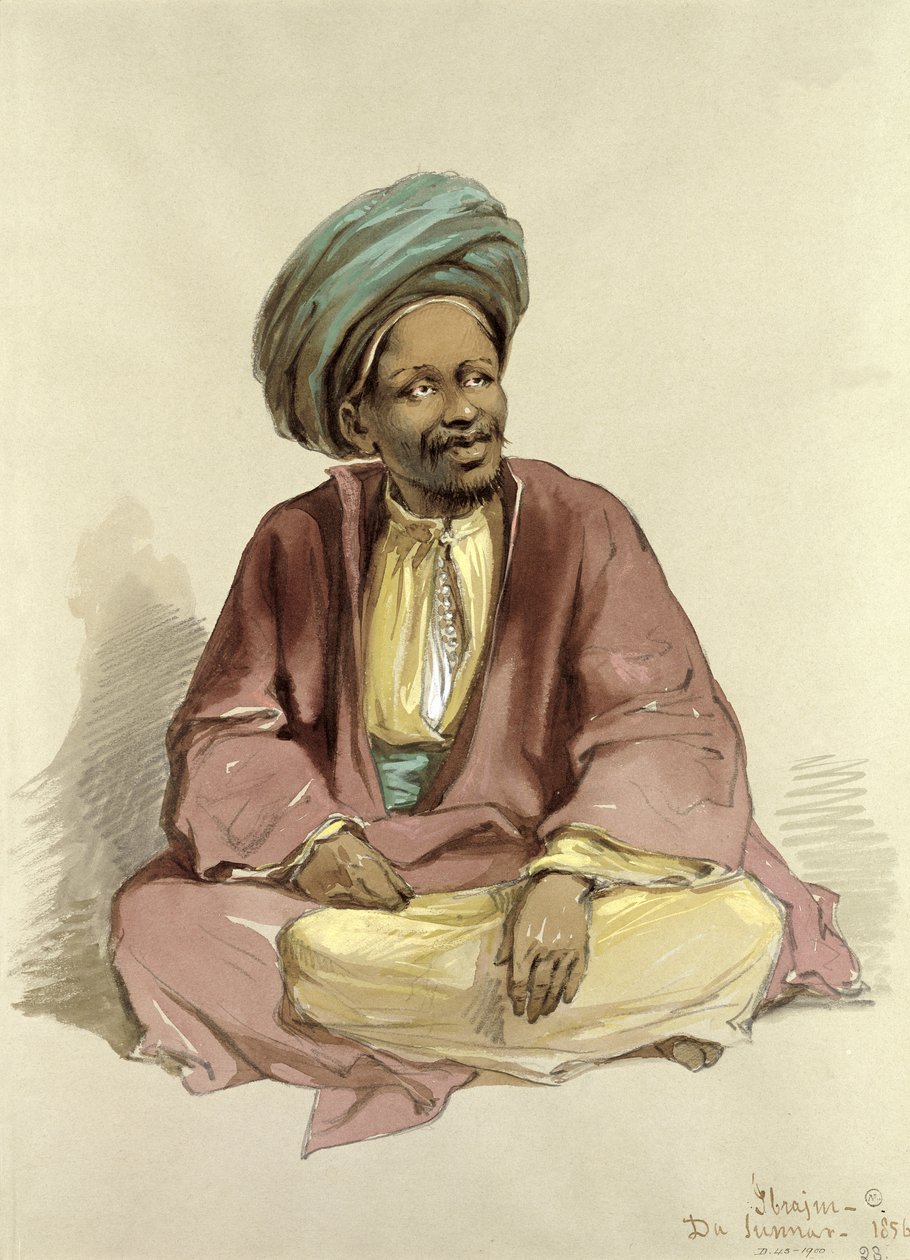 Ibrahim - de Sunnar, 1856 de Amadeo Preziosi