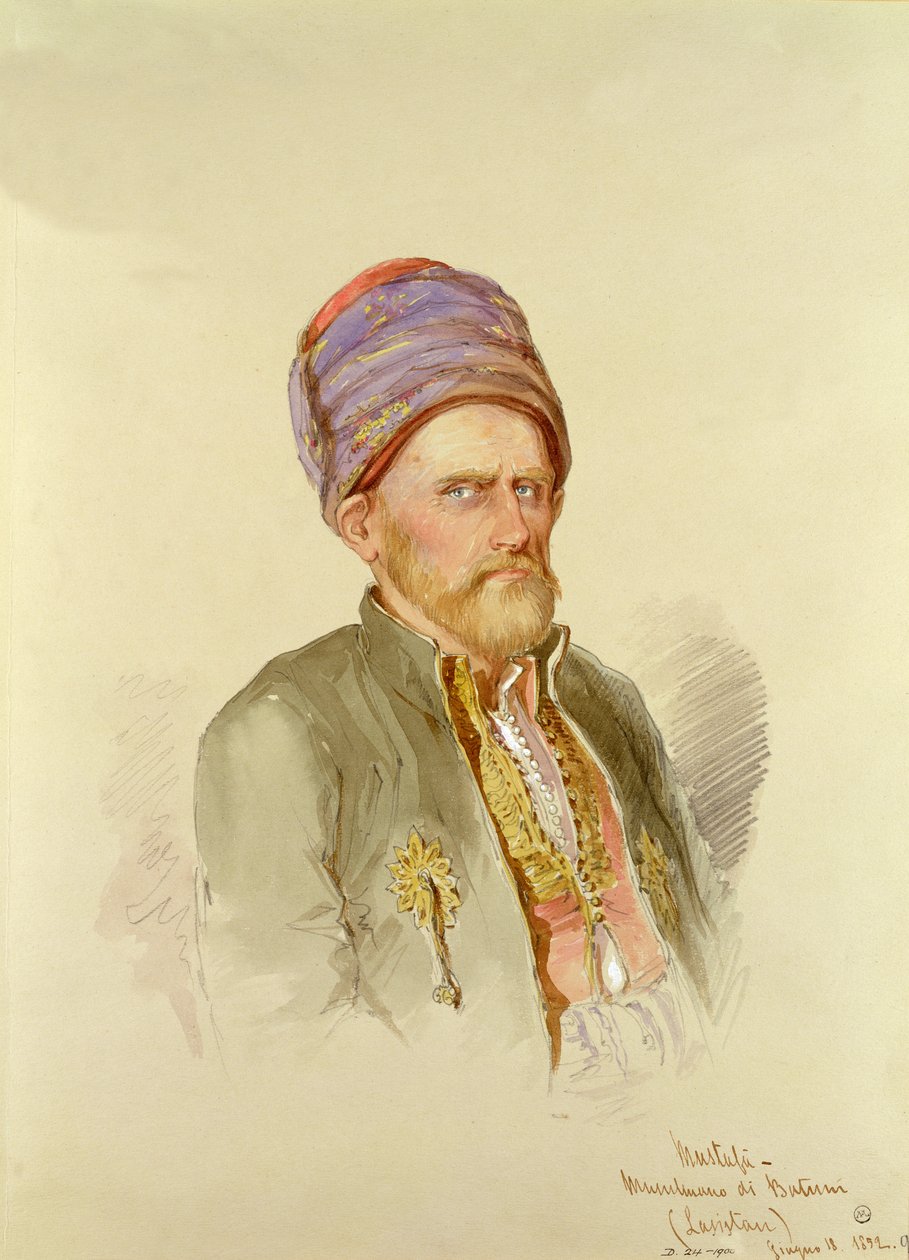 Mustapha - muçulmano de Batum, c.1852 de Amadeo Preziosi