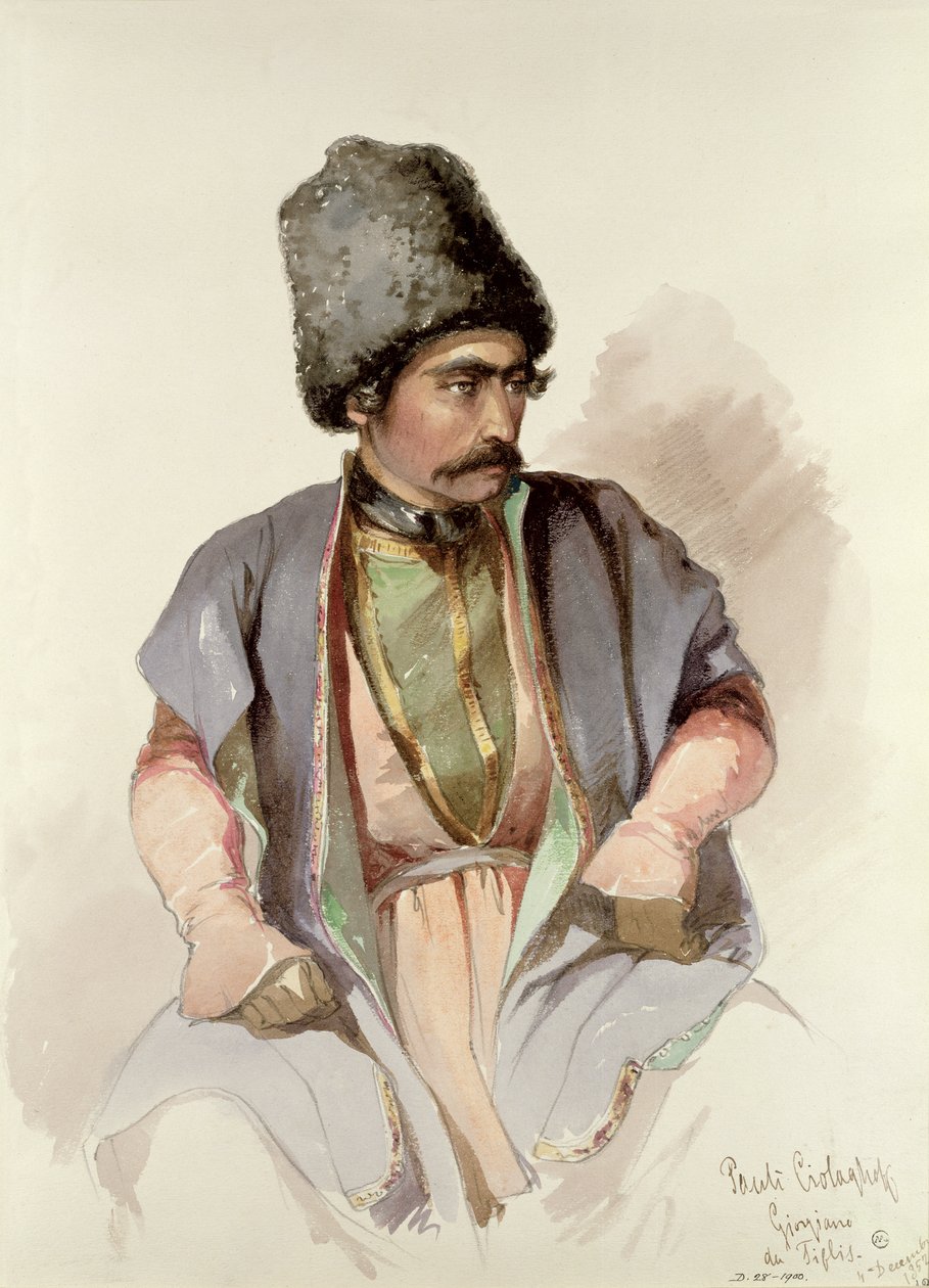 Paul - um georgiano de Tiflis, 1852 de Amadeo Preziosi