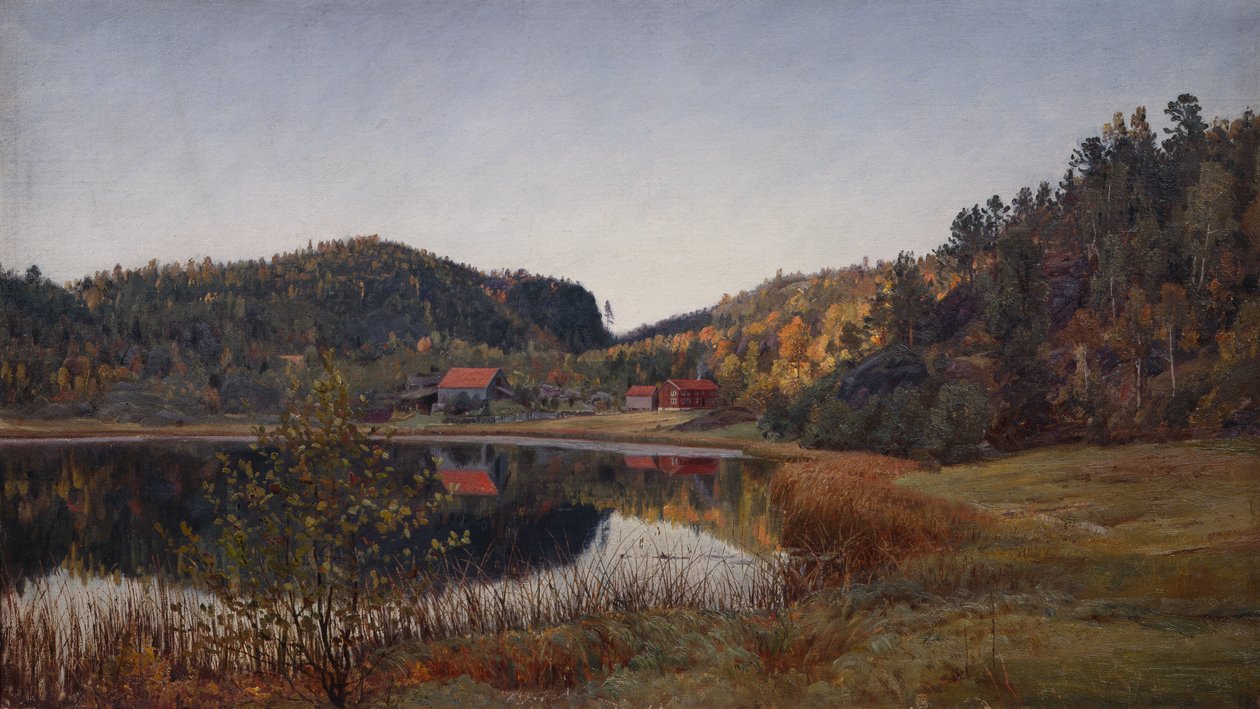 Trom Tjenndalen perto de Risør de Amaldus Nielsen
