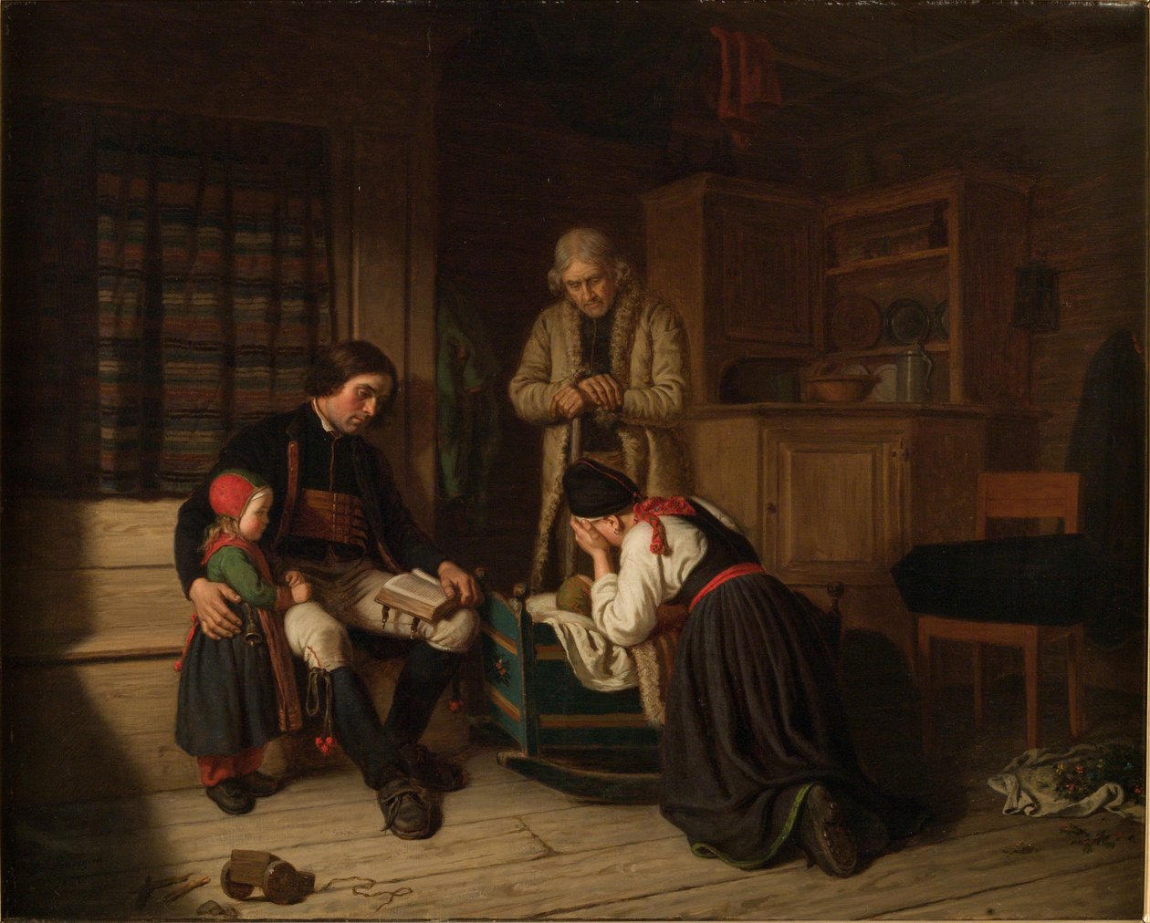 Lillans sista bädd ("A última cama do pequeno") de Amalia Lindegren