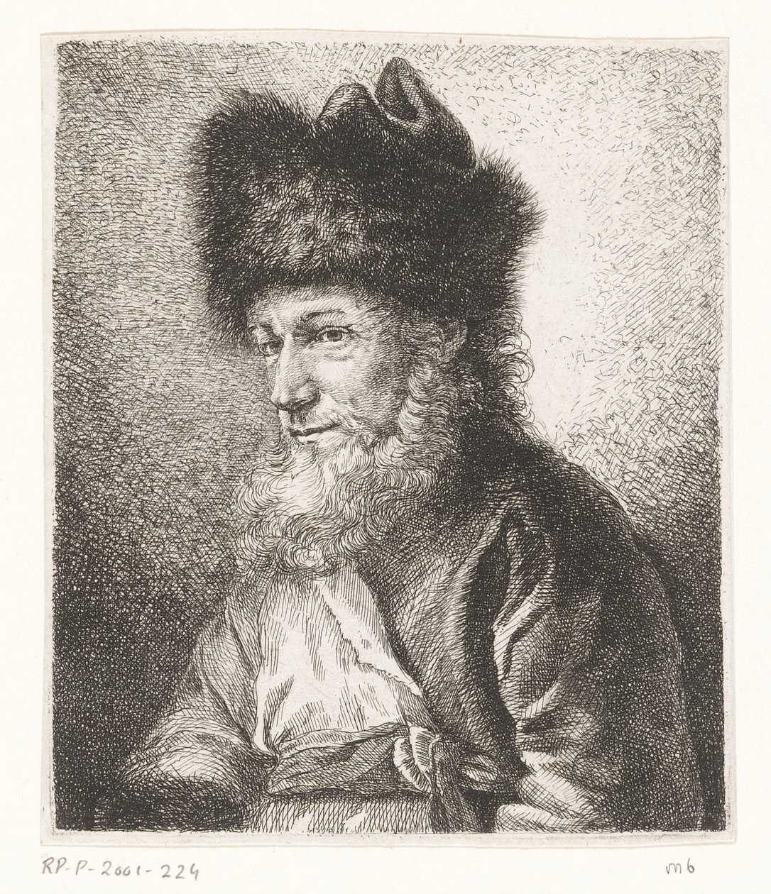 Retrato de Michel Hirsch, rabino em Potsdam de Amalie Baader