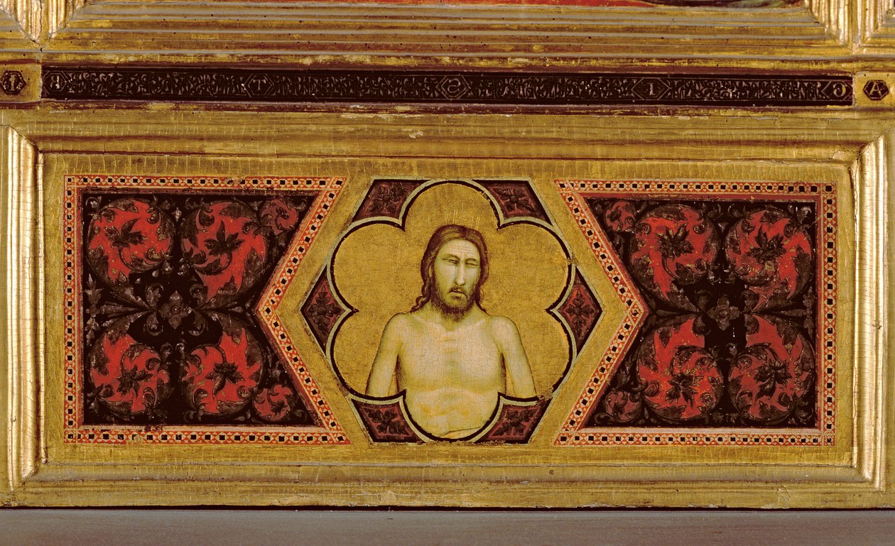 Cristo Ferido da Coroação do Políptico Virginal (centro predella) (veja também 65540-65551) de Ambrogio Bondone Giotto