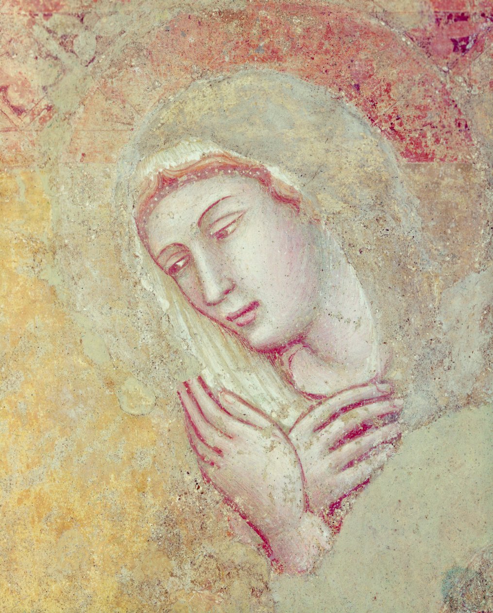 Detalhe da Anunciação (detalhe de 394520) de Ambrogio Lorenzetti