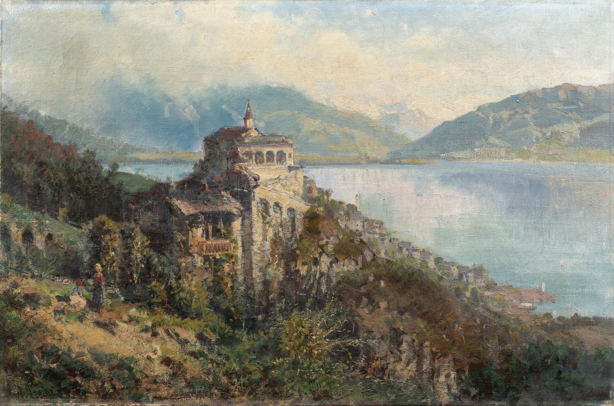 Vista, morcote, lago, lugano de Ambrogio Preda