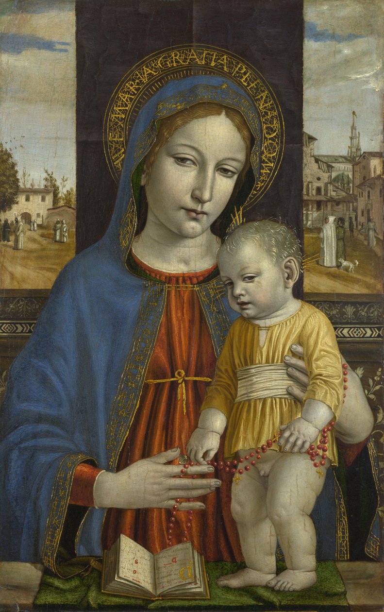 A Virgem e o Menino, c. 1490 de Ambrogio Bergognone